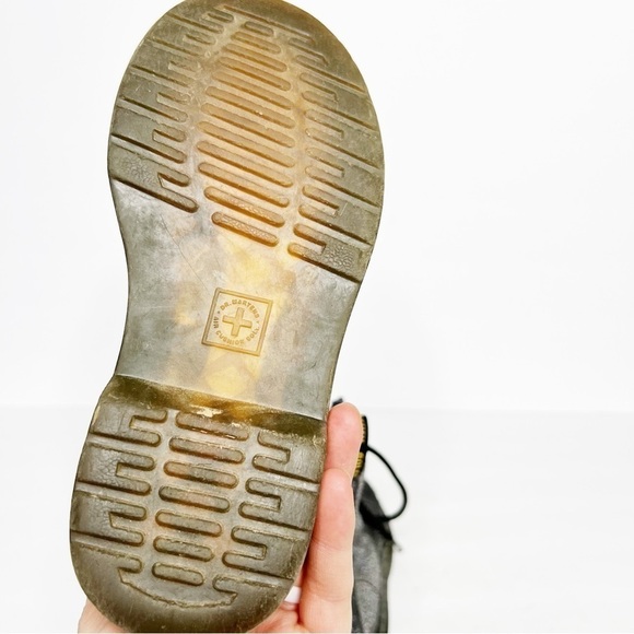 Dr. Martens Pascal Glitter Combat Boots Silver Size 13 Girls - Picture 5 of 6